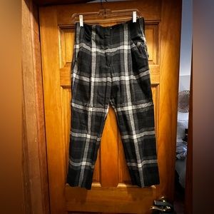 Wilfred plaid tapered trouser pants